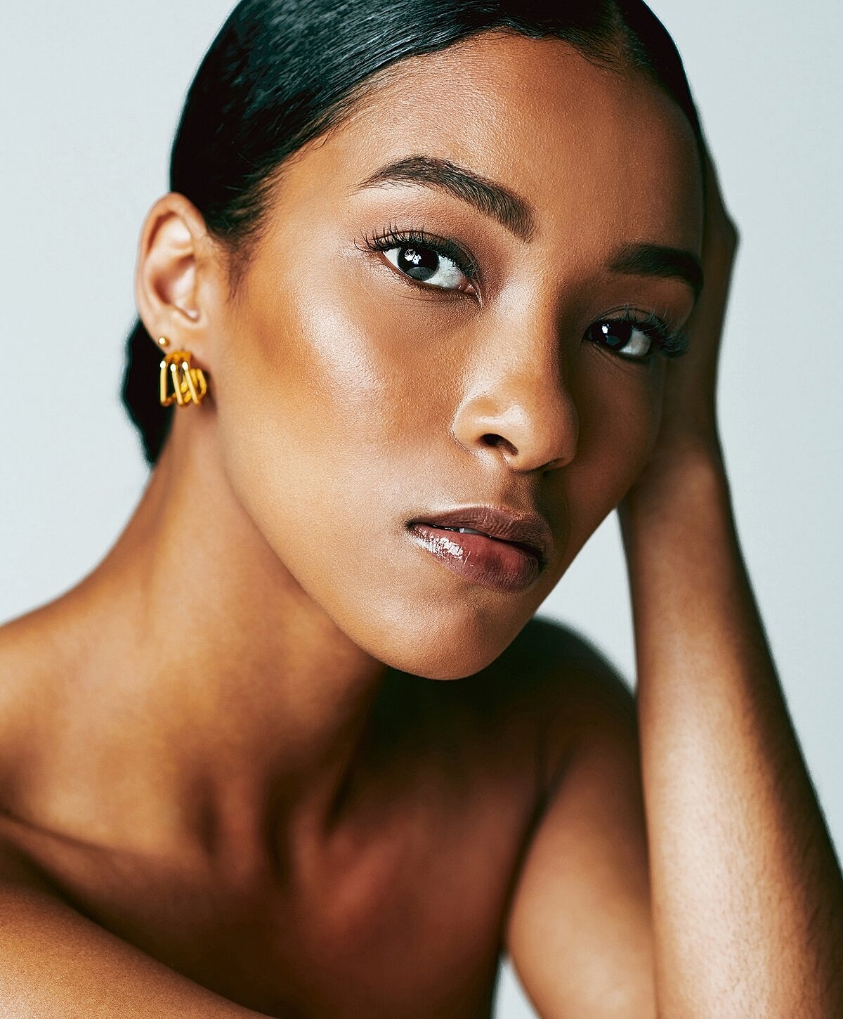 Calm water surface with gentle ripples.